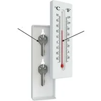 KH Security Schlüsselkasten Unauffälliges Schlüsselversteck im Thermometer-Design (praktisches Geheimfach für Haustür- oder Garagenschlüssel), Ideal für Not- oder Ersatzschlüssel – unauffällige Lösung
