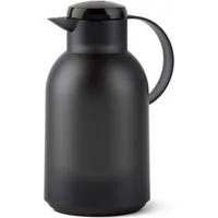 Emsa Isolierkanne Samba, 1,5 l, XXL-Modell, zeitloses Design, einfacher Knopfdruck, 24h kalt, 12h warm