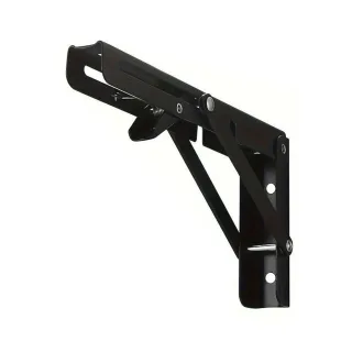 8inch Stainless Steel Folding Shelf Brackets Heavy Duty 90 Degree Wall Mount Space Saving Support for Tables Benches She