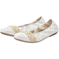 Rieker Ballerina Slipper, Flache Schuhe mit Rundum-Gummizug