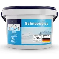 plid Wandfarbe Plid Schneeweiß Wanfarbe innen - Deckenfarbe - Polarweiß - Innenfarbe, Gute Deckkraft, wenig spritzen