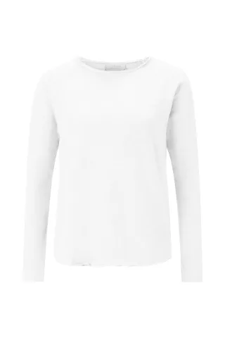 Rich & Royal - Organic Heavy Jersey Longsleeve white - Gr. - S