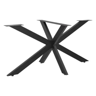 [en.casa] Tischgestell, Schwarz, Metall, 150x71x78 cm, Esszimmer, Tische, Esstische, Tischsysteme, Tischgestell