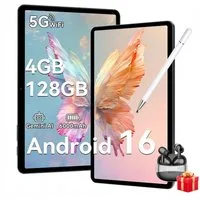 TABWEE T80 10.1", 6000 mAh, 12GB+128GB, Android 16, WLAN Tablet (10.1", Android16, 5G wifi, Android 16, Gemini AI, PC-Modus)