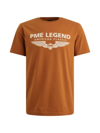 PME Legend - T-Shirt mit Logo-Print orange - Gr. - M