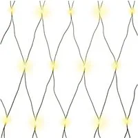 Gartenpirat Lichternetz mit warmweißen LEDs und Timer Batteriebetrieben