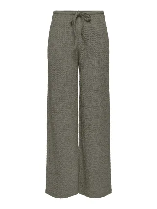 ONLY - ONLERIKKA HW WIDE CRINKLE PANT PNT Smokey Olive - Gr. - 32