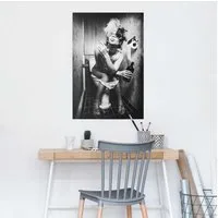 Reinders! Poster Toiletten Business Poster für Toilettentür, Bilder von Frauen, Foto, Frau, Menschen, Schwarz-Weiß (1 St)