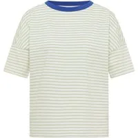 CECIL Kurzarmshirt Striped T-Shirt with Contrast