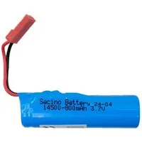 efaso Akku 3,7V 800 mAh JST Stecker Rundzellenakku Akku 800 mAh (3,7 V), geeignet für RC Fahrzeuge und Kleinelektrogeräte