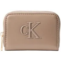 Calvin Klein Geldbörse BOLD CK MEDIUM ZIP AROUND, Damen Portemonnaie, Geldbeutel, Money Pocket mit CK-Logo