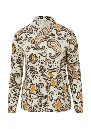 s.Oliver - T-Shirt creme/mehrfarbig - Gr. - 50