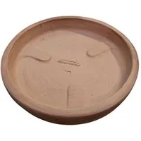 Teramico Blumentopfuntersetzer Untersetzer 25cm Terrakotta, Zubehör für Alle Holzkisten 50x40x30cm, 100% Frostfest