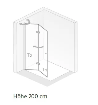 HSK Walk In Exkusiv 2.0 Drehfalttür 48206xxx