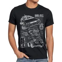 style3 T-Shirt Delorean DMC-12 zurück in die zukunft back to the future marty mcfly
