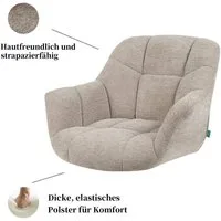 DUBI Möbel Polsterstuhl Mika-Nele (1 St), Eiche geölt, 360° drehbar