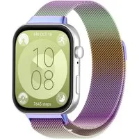 Wigento Smartwatch-Armband Milanese Metall Magnetverschluss Huawei Watch Fit 5 4 / 5 4 Pro / 3, Milanese Edelstahlarmband mit Magnetverschluss