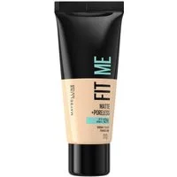 MAYBELLINE NEW YORK Foundation FIT ME! MATTE + PORELESS MAKE-UP, für einen natürlich mattierten Teint, leichte bis mittlere Deckkraft
