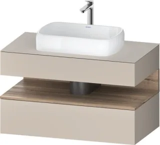 Duravit Qatego Konsolenwaschtischunterbau wandhängend Taupe Matt 1000x550x600 mm - QA4731055910010 QA4731055910010