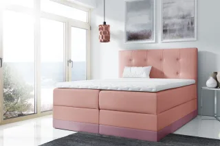 Boxspringbett Schlafzimmerbett BALEA 180x200cm Rosa-Lila