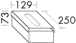 Burgbad Tissuebox 73x129x250, ACBV013 ACBV013
