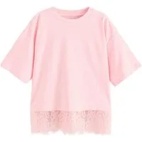 Next T-Shirt T-Shirt mit Spitzensaum (1-tlg)