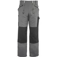 JOB Arbeitshose Zunfthose Grau – Canvas Hose mit Kniepolstertaschen