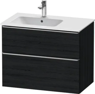 Duravit D-Neo Waschtischunterbau wandhängend Eiche Schwarz Matt 810x462x625 mm - DE4366070160000 DE4366070160000