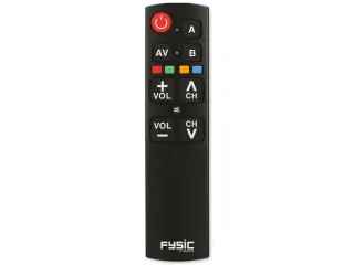 FYSIC Fysi Universal-Fernbedienung mit großen Tasten, schwarz