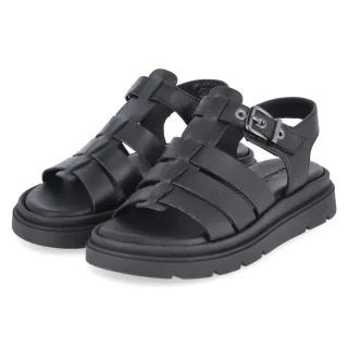 Tamaris Römersandalen - Gr. 37 - Schwarz - Glattleder