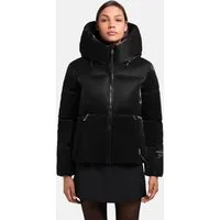khujo Steppjacke Audrey Shiny Schimmernde Damen Winterjacke mit Kapuze