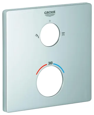 GROHE Rosette 49078 für Thermostat-Fertigmontagesets matt black, 490782430 490782430