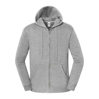 Fruit of the Loom - "Iconic Premium" Hoodie mit durchgehendem Reißverschluss für Herren (Sportliches Heather)