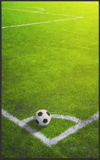 Fussmatte Fußball 7152 | Größe: 60 cm x 90 cm
