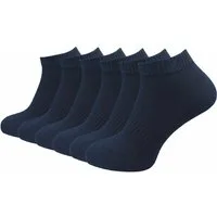 GAWILO Kurzsocken für Damen und Herren - Quartersocken aus Baumwolle (6 Paar) Kein Rutschen dank Rippbund - Etwas länger als Sneaker Socken