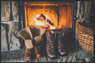 Fussmatte Kamin 4564 | Größe: 60 cm x 45 cm