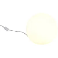 Reality Leuchten LED Nachttischlampe, Dimmfunktion, LED wechselbar, über Schalter in 3 Stufen dimmbar, warmweiß, kleine Glas-kugel Kugelleuchte innen für Fensterbank, Couchtisch Ø20cm