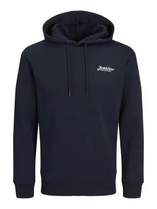 JACK&JONES - JJBEAU SWEAT HOOD LN sky captain - Gr. - M