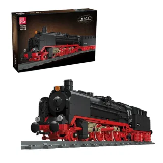 JIE-STAR 59001 59002 59003 59004 59005 Steam Train City Heavy Freight Train Rails Assemble Model Building Block Brick As