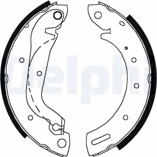Delphi Bremsbacken hinten Ford Maverick Nissan Serena Terrano Vanette
