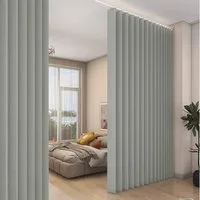 Sunicol Vorhang Wasserdicht Raumteiler Vorhang, Sichtschutzvorhang für Schlafzimmer, Extra breite Wärmeisolierend Trennwand Sichtschutz Fenstervorhänge