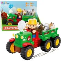 Wisam Spielzeug-Traktor Interaktiver Lerntraktor für Kleinkinder mit Tieren, Lichtern und