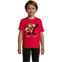 Blondie & Brownie T-Shirt Kinder Jungen & Mädchen Donkey Kong Gorilla Affe Retro Konsole in vielen Farben