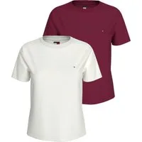 Tommy Jeans T-Shirt TJW 2PACK C-NECK TEE (Packung, 2-tlg., 2er) mit Logo-Stickerei