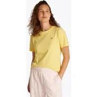 Tommy Hilfiger T-Shirt REG CONTRAST FLAG SS TEE mit Logostickerei
