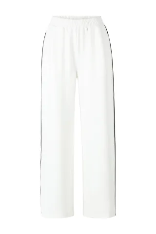 Rich & Royal - Scuba Wide Leg Tennis Pants pearl white - Gr. - M