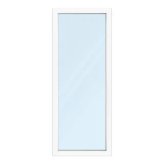 Fenster 80x200 cm, Kunststoff Profil aluplast IDEAL® 4000, Weiß, 800x2000 mm, einteilig festverglast, 2-fach Verglasung, individuell konfigurieren