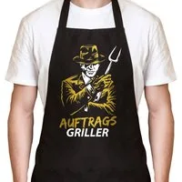 YORA Grillschürze für Männer lustig, (Set, 2-tlg., Grillschürze + personalisierbarer Urkunde), das perfekte Geschenk für alle Männer, die Grillen lieben