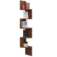 VCM Wandregal Holz Wandregal Aufbewahrung Deko Eckregal Mintis, 1-tlg., VCM Wandregal Mintis 123x20x20 cm Holzwerkstoff