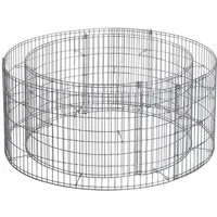 Bellissa Hochteich Gabionen-Hochteich 160L Volumen rund 92/72x40cm – Zierteiche & Biotope